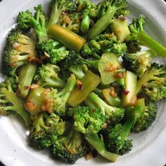 Pan-fried Garlic Butter Broccoli with Soy Sauce A picture of Pan-fried Garlic Butter Broccoli with Soy Sauce.