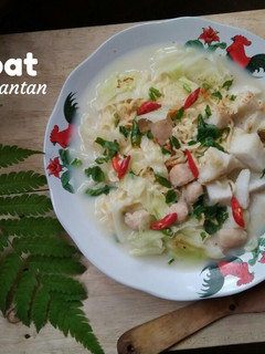 Foto resep Ketupat mie kuah santan