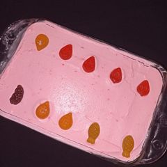 A picture of Strawberry pudding.