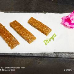 A picture of Nutrition bar by pumpkin seeds.