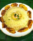 Arroz cajún con camarones