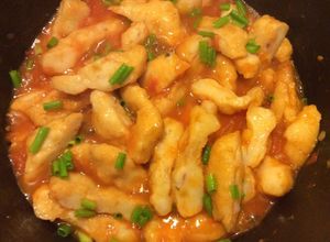 Hình của món Chả mực sốt cà.