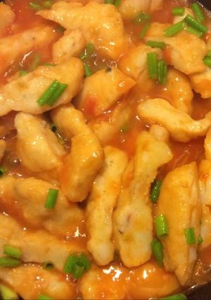 Hình của món Chả mực sốt cà.