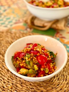Una foto de Ensalada de lentejas fresquita