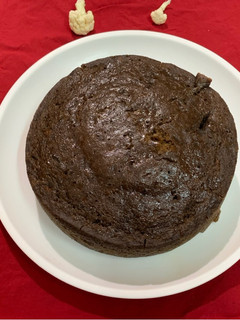 A picture of Cauliflower carrot beetroot chocolate sponge cake.