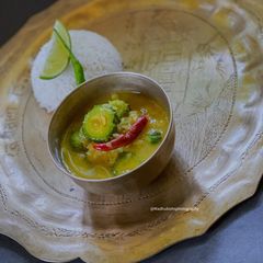 A picture of Tita Dal (Karela-Masoor Dal).