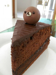 A picture of Double chocolate cake.