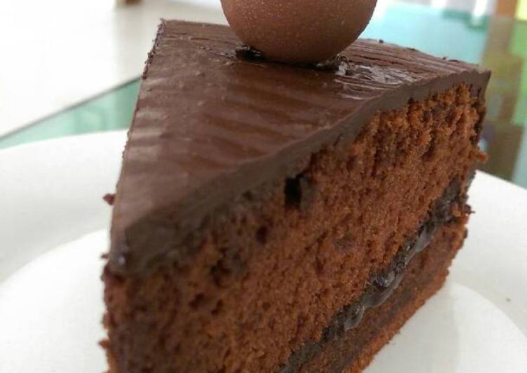 Easiest Way to Make Super Quick Homemade Double chocolate cake