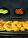 કેપ્સીકમ મગદાળ રિંગ્સ જૈન (Capsicum Moong Dal Rings Jain Recipe In Gujarati)