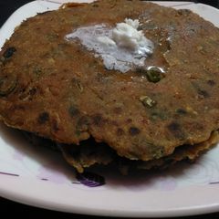A picture of Gajar pratha recipe | carrot pratha.