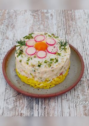 Une photo de Timbale de riz au thon /radis