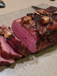 A picture of Guinness braised corned beef.