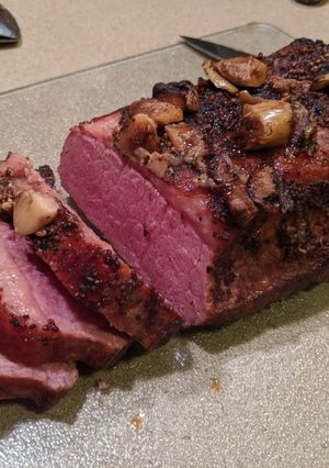 A picture of Guinness braised corned beef.