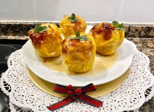 Foto principal de Manzanas asadas al Moscatel en Airfryer