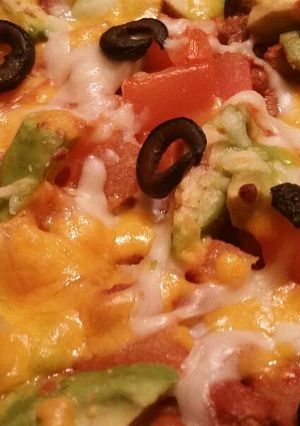 A picture of Cream Cheese Taco Dip.