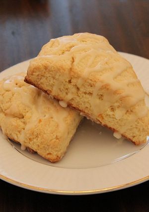 A picture of Glazed Orange Scones.