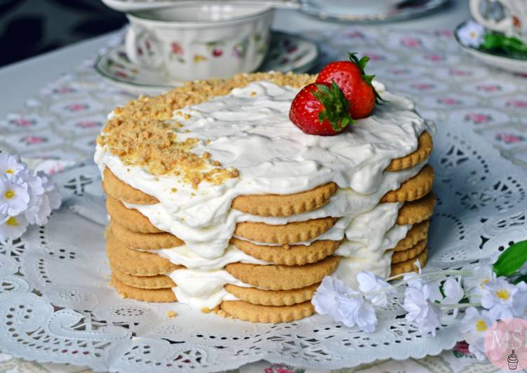 Tarta de galletas y limón sin gluten