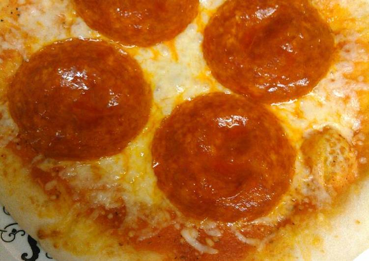 Simple Way to Prepare Speedy Pizza Dough &amp; Pepperoni Pizza