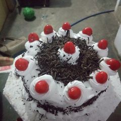 A picture of Black forest cake.
