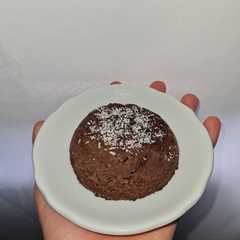 Una foto de Volcán de chocolate en microondas 🍫