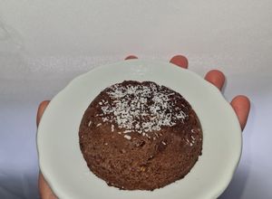 Una foto de Volcán de chocolate en microondas 🍫