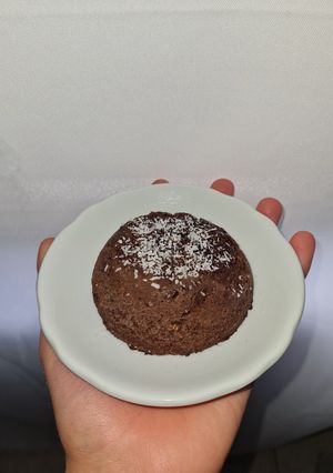 Una foto de Volcán de chocolate en microondas 🍫