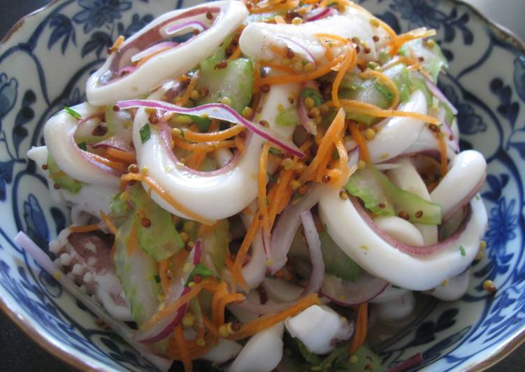 Simple Way to Make Award-winning Marinated Squid Salad