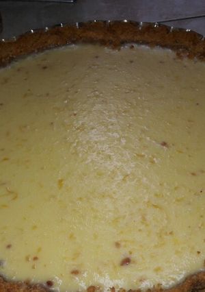 Una foto de Tarta base de galletitas con leche condensada