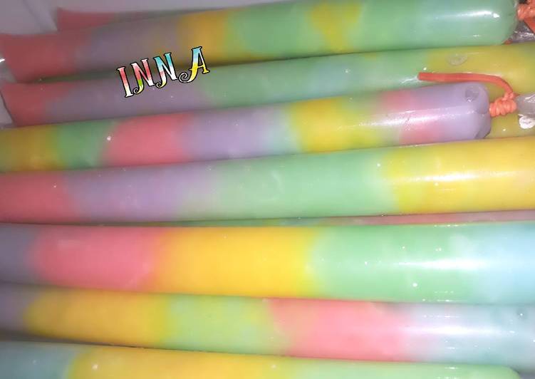Resep Es Mambo Lilin Pelangi Yang Nikmat