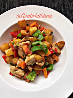 A picture of Irish Potatoes & Chicken Breast Stirfry 3 ways.