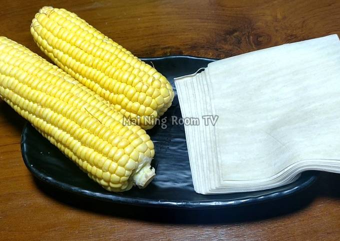 Jagung dan Kulit Pangsit Jadi Cemilan Enak (180)