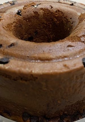 صورة لوصفة كيكة الخلاط بقطع الشوكولاتة