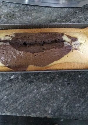 Una foto de Budín marmolado