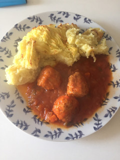Una foto de Albóndigas con Tomate