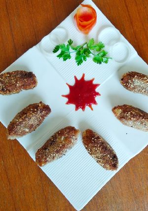 A picture of Rajma kabab.