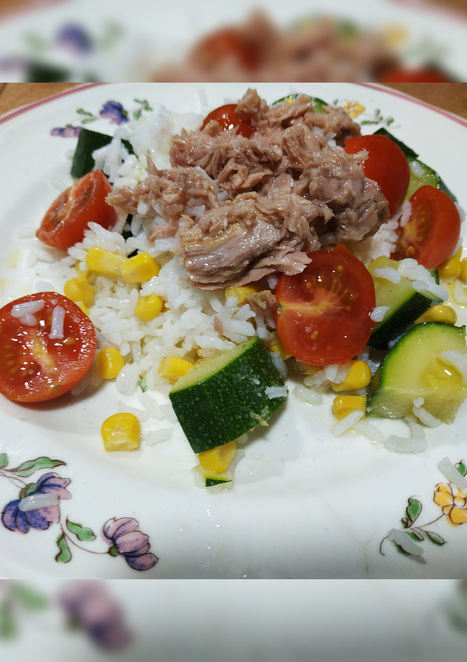 Una foto de Ensalada rápida de arroz