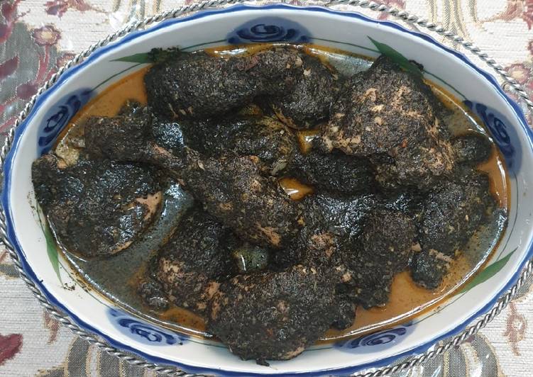 Resep Ayam samba itam (ayam gulai hitam) yang Sempurna
