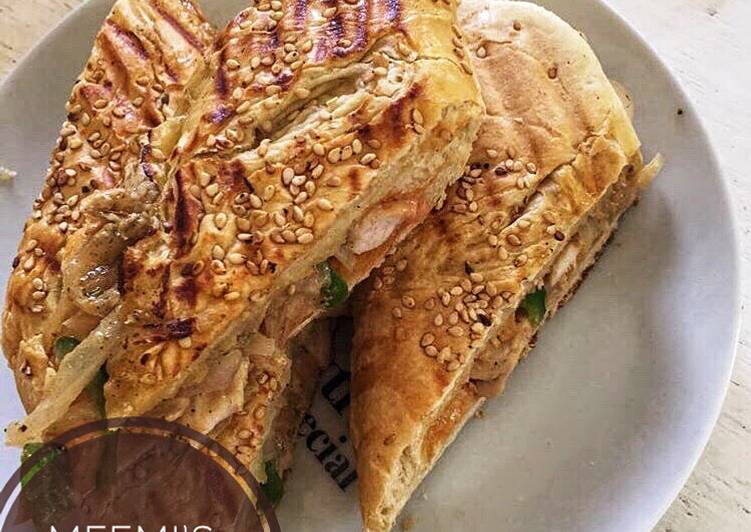 Panini chicken sandwich