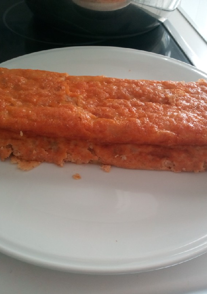 Una foto de Puding de merluza