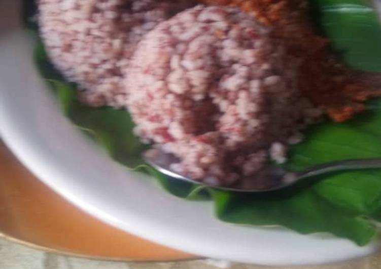 Ofada rice and sauce