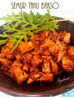 Foto resep Semur Tahu Bakso Asam Manis Pedas #SeninSemangat