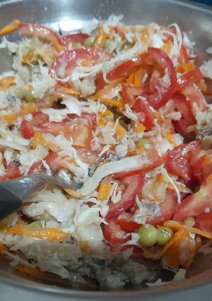 Una foto de Ensalada de merluza
