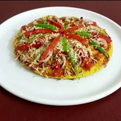 A picture of Dhokla Pizza.