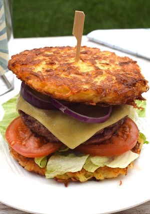 Une photo de Galettes de pommes de terre au fromage