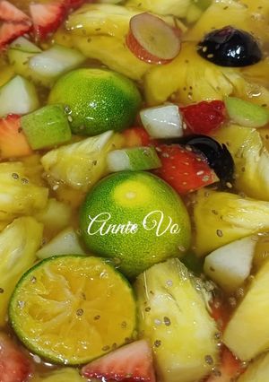 Hình của món Cocktail trái cây từ gói trà hòa tan.