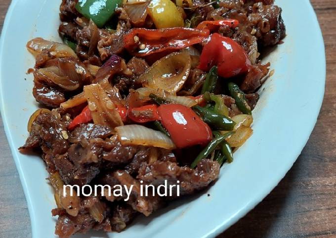 Ini dia! Resep bikin Paprika Beef Black Pepper yang menggugah selera