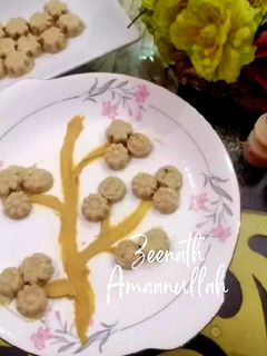 A picture of Yakult & Peanut Butter Bites.
