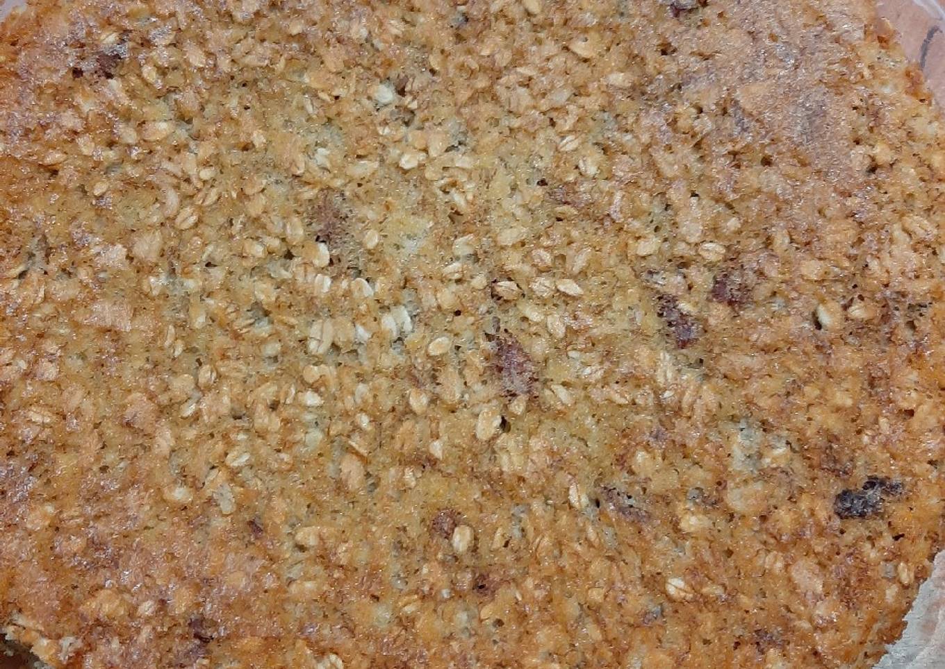 Pan de plátano, avena y nuez