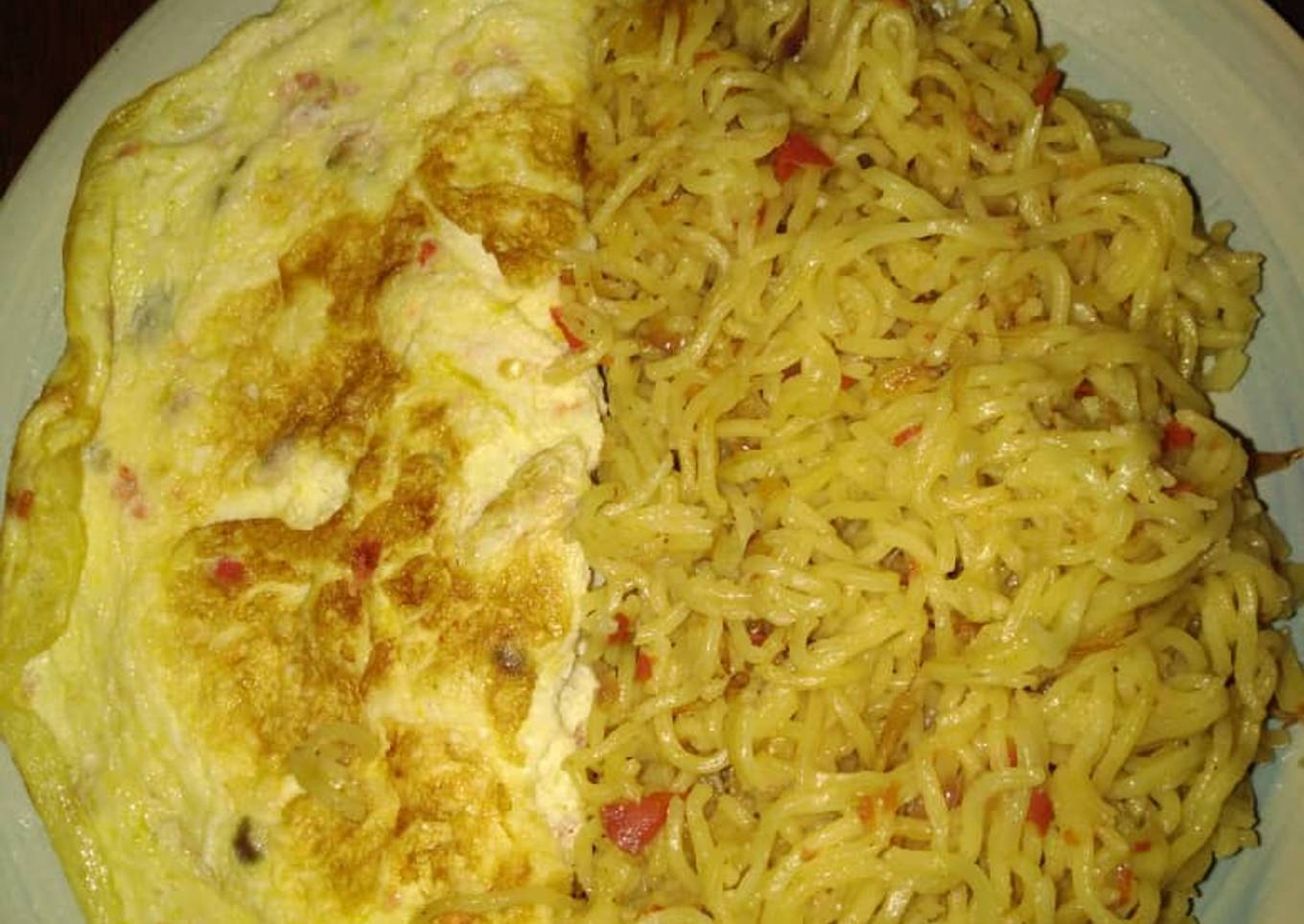 Step-by-Step Guide to Prepare Super Quick Homemade Quick fix breakfast
for two. Stir fry noodles