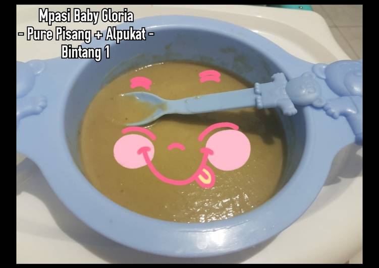 Resep Mpasi Bintang 1 - Pure Pisang &amp; Alpukat Mentega | Resep Bumbu Mpasi Bintang 1 - Pure Pisang &amp; Alpukat Mentega Yang Enak dan Simpel